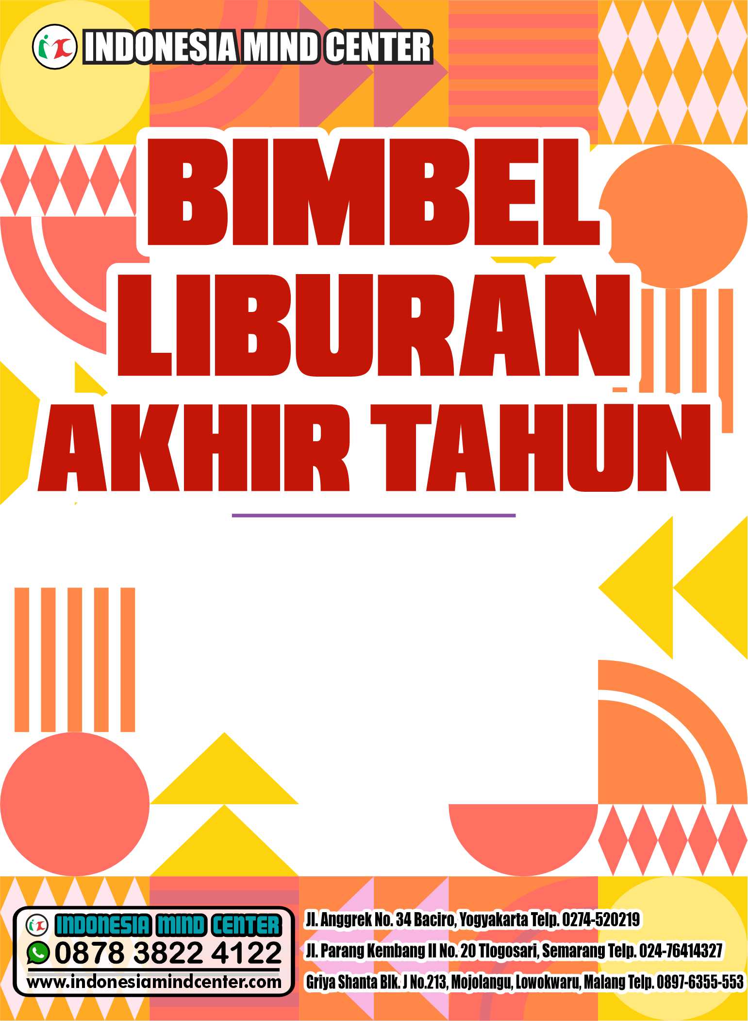 BIMBEL LIBURAN DESEMBER JOGJA